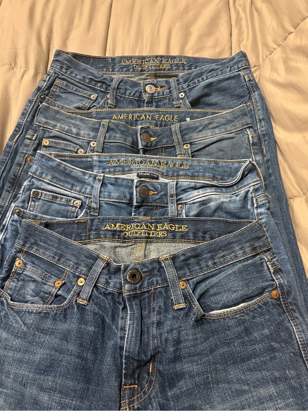 American Eagle Outfitters Men’s Straight Jeans - Blue